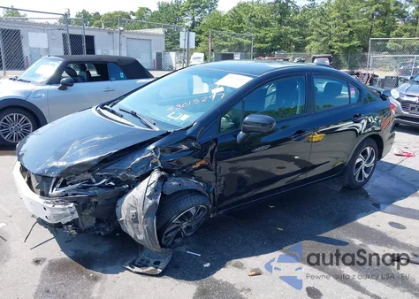 2015 Honda Civic Lx z USA, uszkodzony, nr VIN 19XFB2E53FE071469